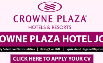 Crowne Plaza Careers 2022 in Dubai