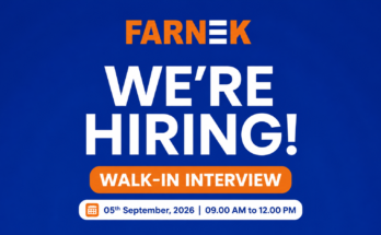 Farnek Walk-in Interview